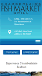 Mobile Screenshot of chamberlainsseafood.com